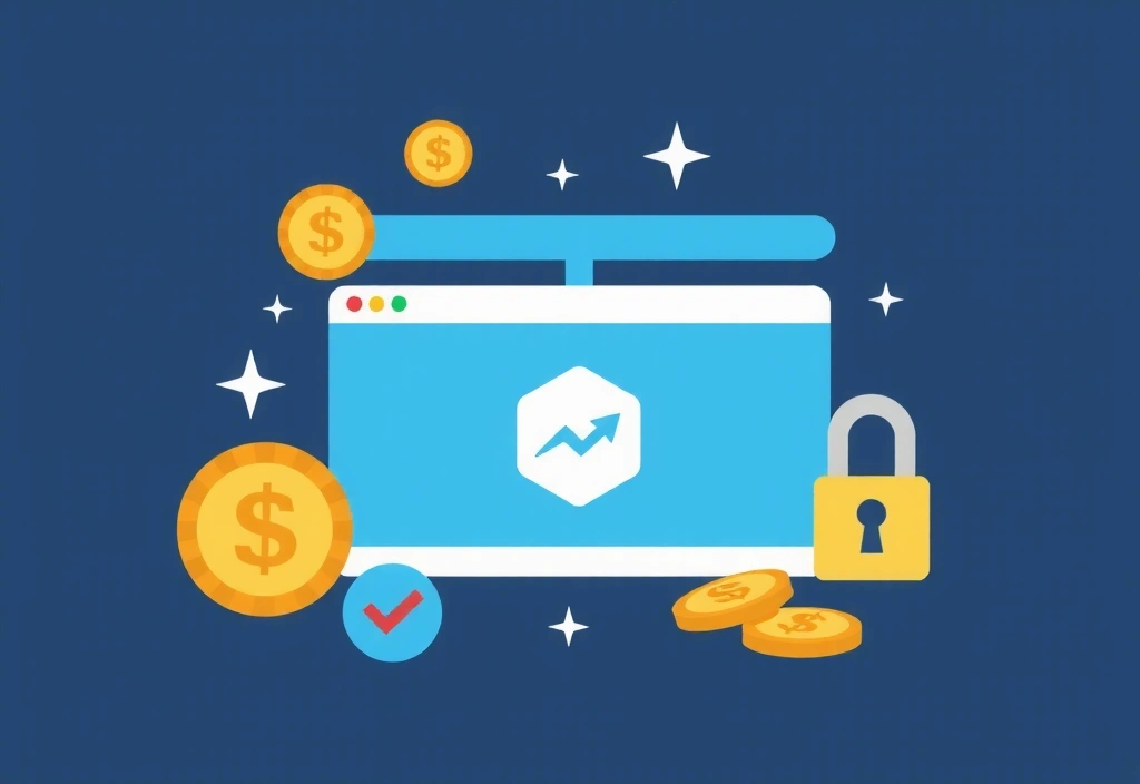 Illustration von Cookies und Digitaltechnologie